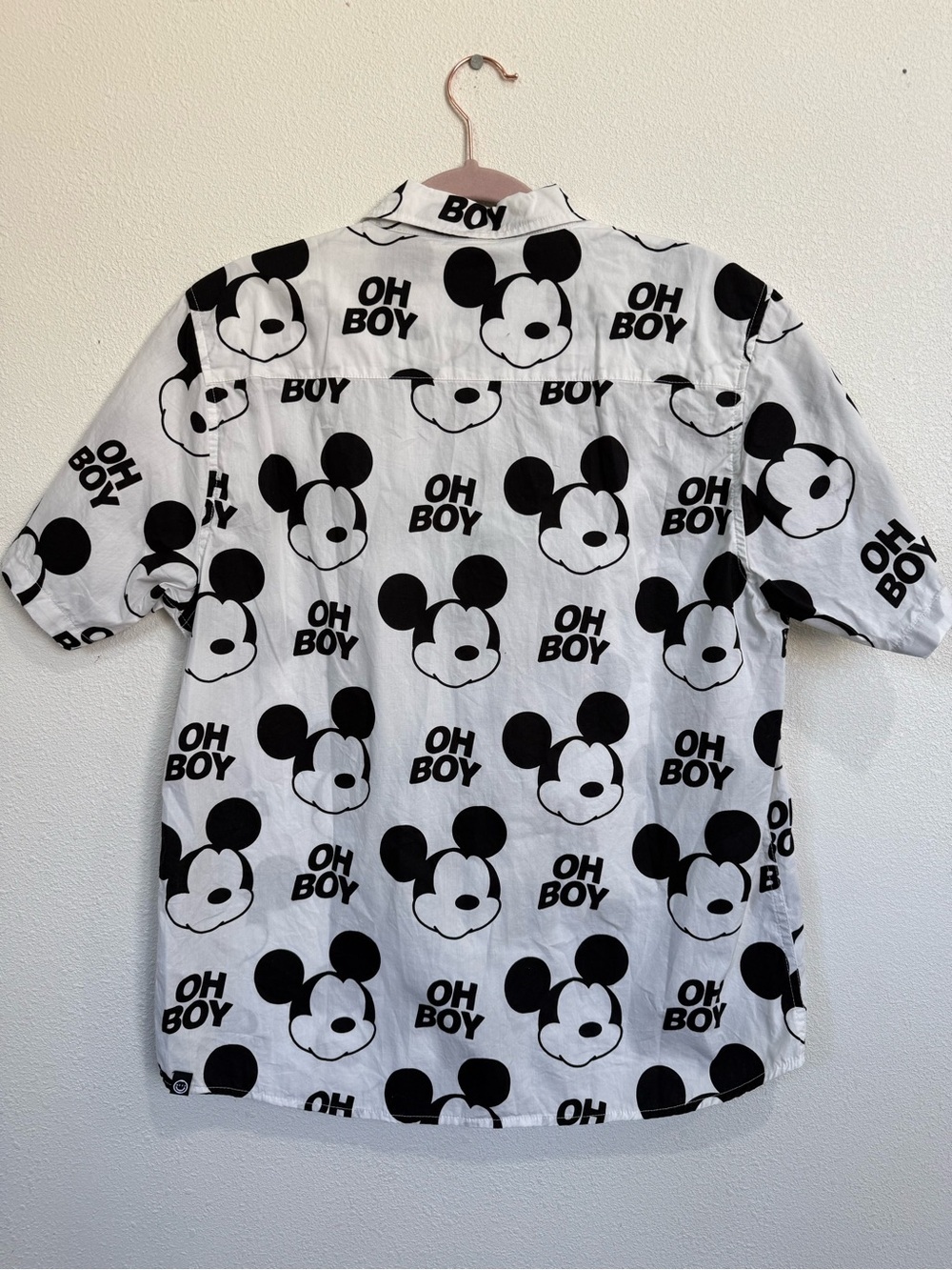 Disney x Neff Mickey Mouse Oh Boy Button-Up Shirt Men’s M - Picture 4 of 8